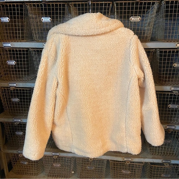 Free People notched Teddy peacoat Jacket cream nbnn - Picture 9 of 16